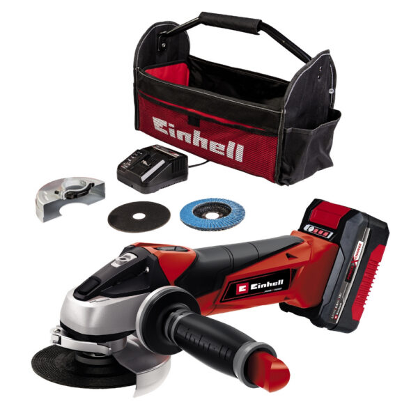 Aku kutna brusilica EINHELL TE-AG 18/115 LI KIT (1X4.0 AH) SET