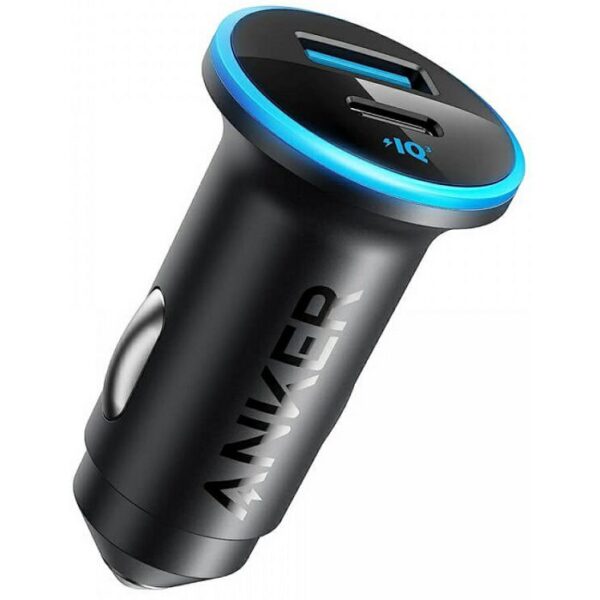 Auto punjac Anker 323, USB-A, USB-C, 30W, crni