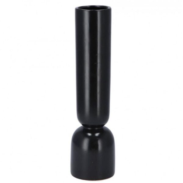 21444 VAZA KERAMIČKA BUKAN 30 CM - CRNA BOJA