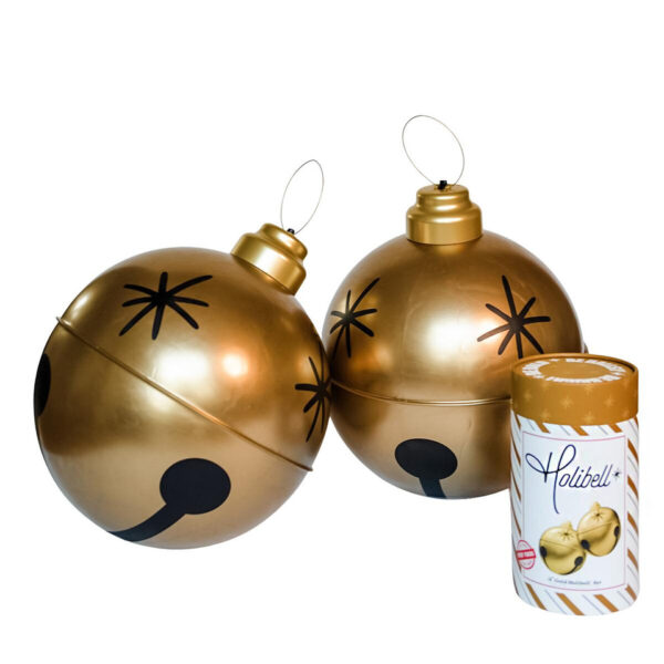Holiball božićna kugla 76cm zlatni set
